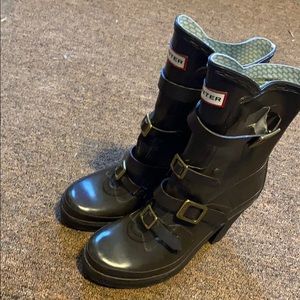 **Week Sale** Brown hunter rain boot heels